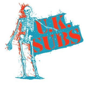 UK SUBS - Skeleton - Back Patch